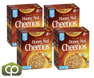 Honey Nut Cheerios - 1.51 kg | Irresistible Honey Nut Cereal with Real Honey(4/Case)