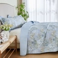 thumbnail image 2 of Kingrest Cotton Quilt Set Twin Size, Lightweight Pattern Comforter Set, Oversized Bedspread Coverlet Quilted Bedding Set, 2 of 9