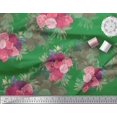 thumbnail image 2 of Soimoi Purple Poly Georgette Fabric Floral Art Geometric Print Fabric by Yard 52 Inch Wide, 2 of 3