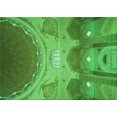 thumbnail image 1 of Ahgly Company Machine Washable Indoor Rectangle Transitional Neon Green Area Rugs, 2' x 3', 1 of 7