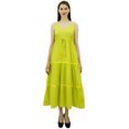 thumbnail image 1 of Bimba Women's Sundress Long Maxi Drawstring Waist Spaghetti Strap Dresses, 1 of 9