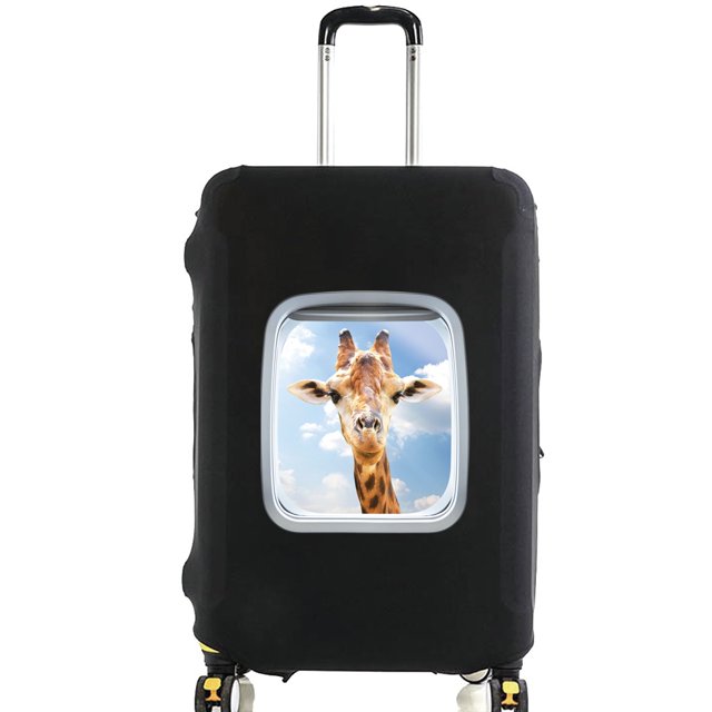 Animal Series Printed Pattern Travel Essentials Bag with 18-32 Inch Capacity Travel Accessories Trolley Case Protective Cover 8animal 044 L