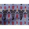 thumbnail image 4 of oneOone Tissu Popeline de Coton Rayé & Paisley Imprimé Ikat 42 Pouces de Large, 4 of 4