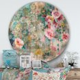 thumbnail image 3 of Designart 'Flower Shower III' Art Mural Rond en Métal Style Ferme, 3 of 3