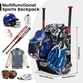 thumbnail image 2 of Guardoinrt Polyester Baseball Backpack Softball Bag Durable bats, balls, gloves, Oxford Cloth For Bats Balls Gloves Including Bats, 2 of 6