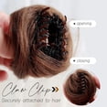 thumbnail image 3 of Extensions de Cheveux Chignon Décoiffé Pince Facile Perruque Pince de Préhension pour Femme Fer à Friser Naturel, Extensions de Cheveux et Accessoires pour Femmes, 3 of 6