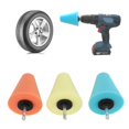 thumbnail image 4 of Wheel Hub Cone Polishing Pad, Conical Taper Shape  Tool Wheel Sponge Buffing Cone Orange Yellow Blue  For Cars Boats Motorcycles, 4 of 8