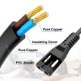 thumbnail image 5 of 5ft AC Power Cord for Crockpot Luck Crock Food Warmer Model: CPSCLC20-N4, 5 of 5