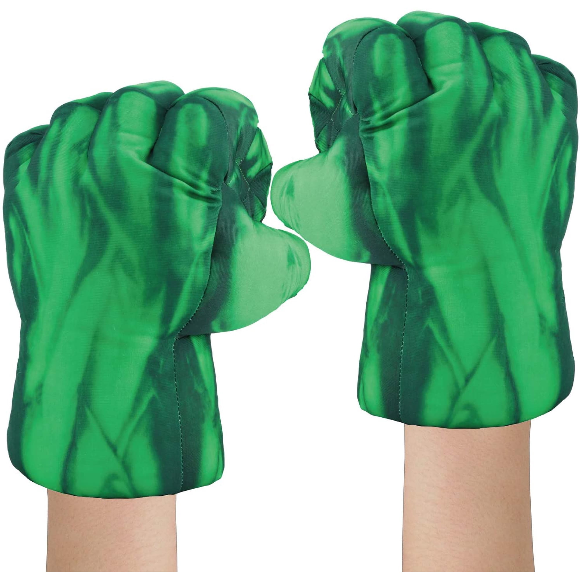 Leining Superhero Plush Gloves Pillow Fists Hands, Green