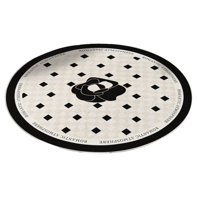 Rbaofujie Living Room Carpet Large Round Area Rug for Living Room Bedroom, Non-Slip Rugs for Kids Room, Background Washable Carpet Floor Mat for Home Nursery Room Decor Kitchen Mats for Floor