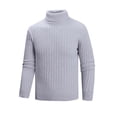 thumbnail image 1 of fatyb Chandail pour Hommes à Col Roulé Décontracté Tricoté Extensible à Manches Longues Hauts Chauds d'Automne Hiver pour Hommes, 1 of 5