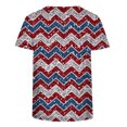 thumbnail image 5 of Lenago Hauts et Chemisiers d'Été pour Femmes Grande Taille Fête de l'Indépendance T-Shirt à Col Rond d'Été Décontracté Aguichant Mode Imprimé à Manches Courtes Hauts Chemisier Tenues du 4 Juillet pour Femmes, 5 of 5