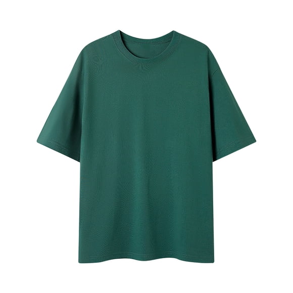 Tungbrin T-Shirt à Manches Courtes pour Hommes Grande Taille en Coton Col Rond T-Shirts d'Été Confort Doux Unis sous-Maillots