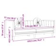 thumbnail image 4 of vidaXL Sofa avec Coussins 3 Places en Velours Vert Foncé, 4 of 5