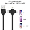 thumbnail image 4 of Retractable Quick Charging Cable  Retractable Usb Cable 3 In 1 Charging Cable Roll Mobile Phone Holder Retractable Quick USB Cable Charging Cable Compatible For Cell Phones Tablets, 4 of 8