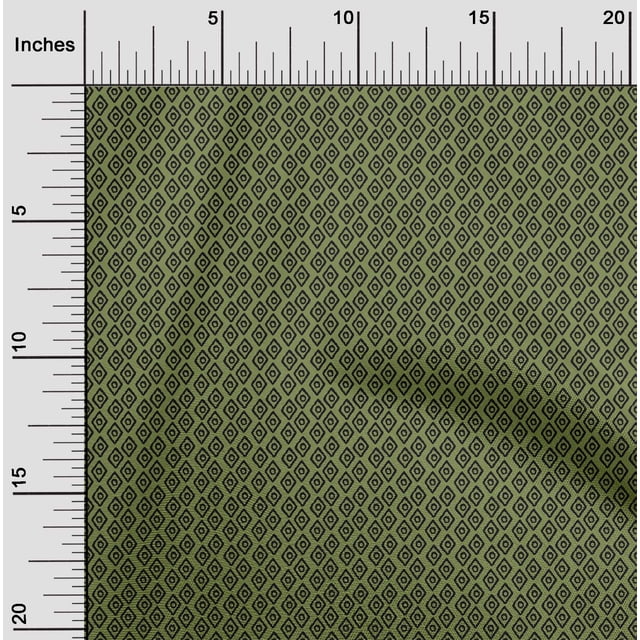 oneOone Cotton Flex Fabric Diamond Block Print Sewing Fabric BTY 40 Inch Wide