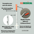 thumbnail image 4 of Elimedical Veterinary Syringe U-40 1ml 28G x 1/2" 30pcs/box 10V2813B, 4 of 5