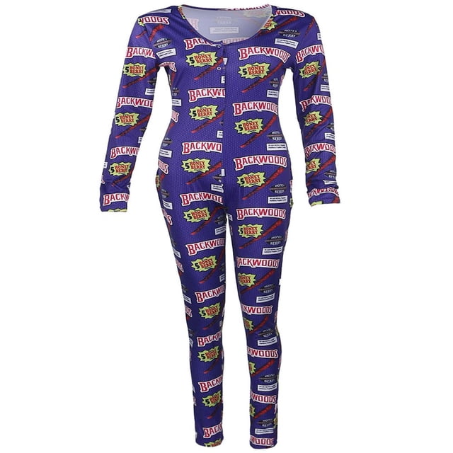 Combinaison Pyjama une Pièce pour Femmes à Imprimé de Dessins Animés