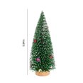 thumbnail image 3 of Desktop Miniature Pine Tree ,Small Christmas Tree,Mini Christmas Tree,Tabletop Small Pine Tree Decor ,Christmas Tree Toppers , Bottle Brush Fake Trees with Wooden Base for Tabletop Decorative, 3 of 9
