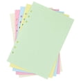 thumbnail image 4 of A5 Colorful 6-Hole Punched Ruled Refills Inserts for Organizer Binder, 5-Color Loose Leaf Planner Filler Paper,50 Sheets, 4 of 7