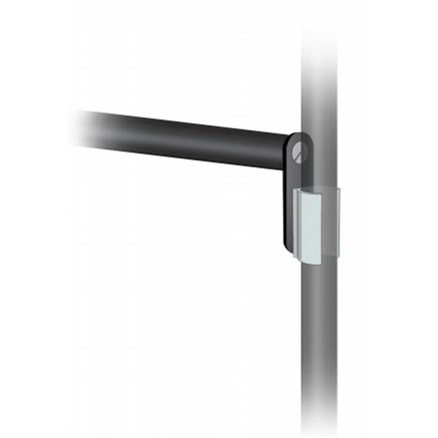 Testrite Visual Products JN4SOC-S Grand Format Banner Stands Snap -On Cross Bar Kit For Jn-4- Black