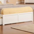 thumbnail image 3 of Madison Queen Wood Platform Bed with Footboard and Storage Drawers in White, 3 of 8