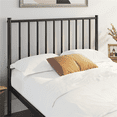 thumbnail image 3 of Yaheetech Metal Platform Bed with Spindle Headboard, Full, Black, 3 of 8