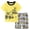 Yellow, variant on Gubotare Holiday Pajamas for Kids Little Big Boys Summer Pajamas Short Sleeve and Shorts Soft Nighty PJS 2PCS Sleepwear Set 4T 5T (Grey,4-5 Years)