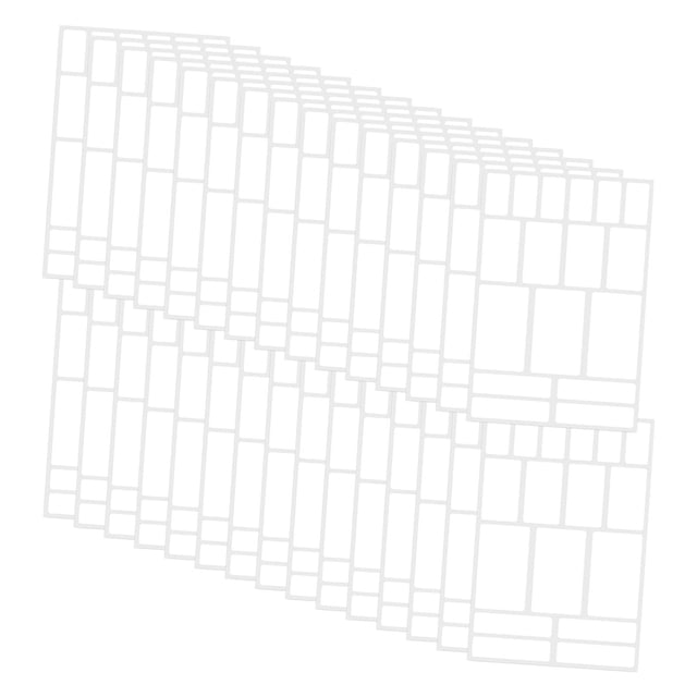 veasfak 30 Pcs Étiquettes Amovibles pour Pots Étiquettes de Classification Classer Identifier Garde-Manger Blanc