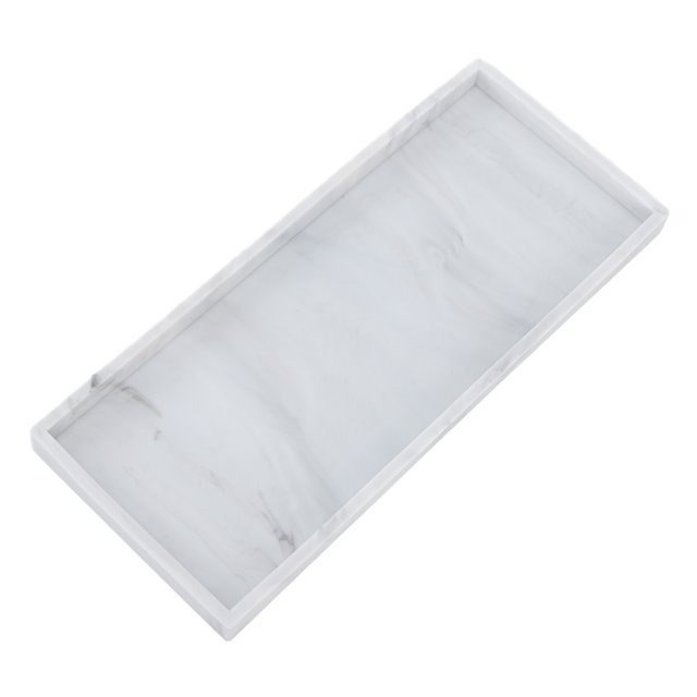 Plateau de Rangement, Plateau de Rangement en Silicone de Glissement Plateau d'Organisateur de Cosmétiques de Conception Simple pour Stocker les Clés Bagues Cosmétiques et Autres Accessoires