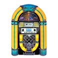 thumbnail image 2 of Arkrocket Athena Mini Jukebox / Lecteur CD de Table / Haut-Parleur Bluetooth / Radio / Lecteur de Carte USB et SD avec Système d'Éclairage LED Rétro (Noir Jaune), 2 of 5