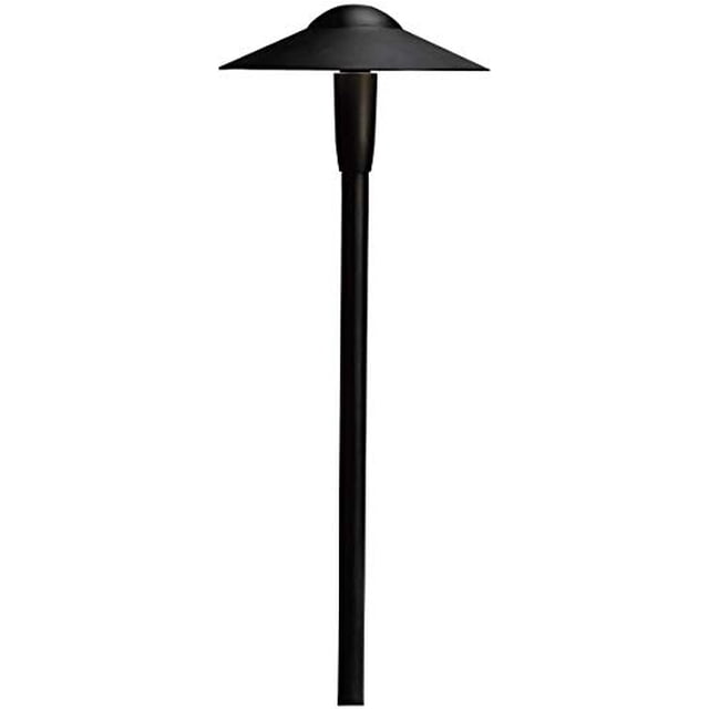Kichler Lighting 15810BKT27R Dome 2700K LED Path Light, Textured Black