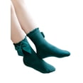 thumbnail image 3 of Kmbangi Kids Socks Toddler Solid Color Short Tube Socks with Big Bowknot, 3 of 9