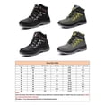 thumbnail image 2 of Woobling Mens Slip Resistant Safety Boot Working Steel Toe Work Shoes Comfort Industrial Boots Black 8, 2 of 2
