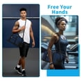 thumbnail image 4 of Feltree 14 Inch Compact Waterproof Gym Bag for Travel Sports with Adjustable Shoulder Strap and Large Storage for Shoes Clothes, 4 of 7