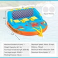 thumbnail image 3 of Costway Towable Tube for Boating 3 Riders with Front & Back Tow Points for Towing Rider, 3 of 10