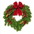 thumbnail image 1 of Large Decorative Winter Holiday Wreath For Front Door Entryway Indoor Outdoor Window Wall Fireplace, 1 of 4
