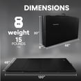 thumbnail image 3 of BalanceFrom 10ft x 4ft x 2in 4-Panel All-Purpose Folding Gymnastics Mat, Black, 3 of 10
