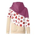 thumbnail image 5 of Women Christmas Printed Pullover Hoodies Long Sleeve Drawstring Hooded Tops Sweatshirt, 5 of 5