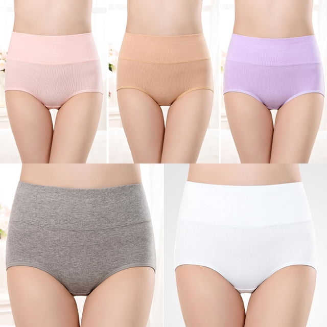 Soki Womens Underwear 6PC Cotton High Rise Briefs on Clearance