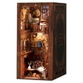 thumbnail image 1 of Bookstore Led Lights Model House Booknook Shelf Insert Puzzles Wooden Retro 3D Eternal DIY Decorations, 1 of 11