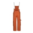 thumbnail image 4 of FAIWAD Denim Overalls Jumpsuits pour Femmes Combinaison Ample à Bretelles Ajustables à Bavette à Jambes Larges avec Poches, 4 of 7