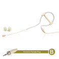 thumbnail image 1 of Micro-casque Beige à Crochet d'Oreille Simple, Microphone Porté sur la Tête, 3,5 mm, 3 Broches, 4 Broches, Fiche XLR, 1 of 11