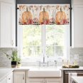 thumbnail image 4 of Thanksgiving Pumpkin Valance, Maple Leaf Valances for Windows, Kitchen Valances for Window, Kitchen Curtains 54x18 Short Curtains Rod Pocket Bathroom Curtains Window, Kitchen Window Curtains, 4 of 5