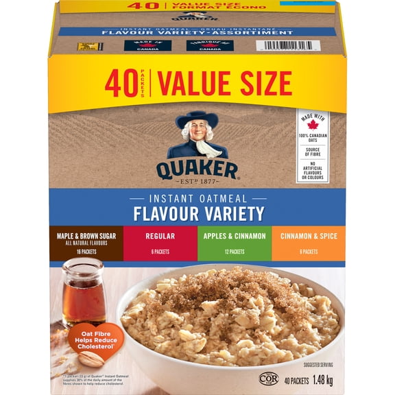 Quaker Instant Oatmeal Flavour Variety