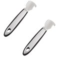 thumbnail image 1 of Oleegame 2 Pcs Outils de Cuisine Créatifs Rabot à Citron en Acier Inoxydable Éplucheur Grattoir Râpe Éplucheur Manuel de Fruits Râpe Argent, 1 of 6