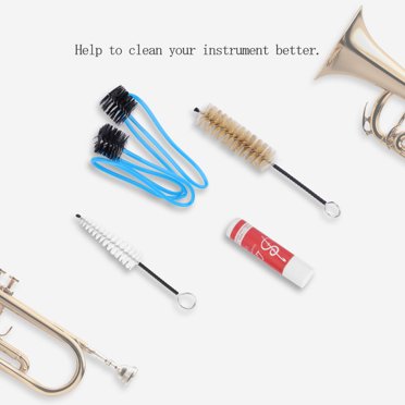 Trumpet Cleaning Set, Trombone Cleaning Tool Thorough Cleaning Keep Dry Cloth Wipe Prevent Fingerprints For Instrument