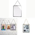 thumbnail image 2 of jifeng Brass Glass Hanging Photo Picture Frame Portrait Decor 6x8in, 2 of 9