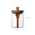 thumbnail image 3 of PEONAVET Coffee Storage Jar Glass Sealed Jar Storage Jar Glass Bottle Coffee Jar Tea Kitchen Miscellaneous Grain Storage Snack Storage Jar Milk Powder Jar, 3 of 7