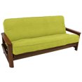 thumbnail image 1 of Housse de Futon Pleine en Microsuède Uni à Double Cordon de 8 à 9 Po - Mojito Lime, 1 of 1